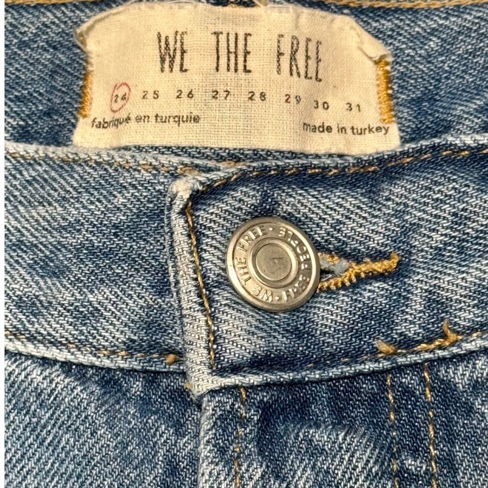 We The Free Maggie Distressed Ripped Jeans Light Wash Denim Women's‎ Size 24